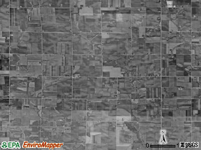 Warren township, Iowa satellite photo by USGS
