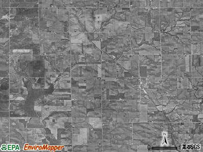 Fremont township, Iowa satellite photo by USGS