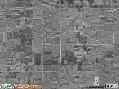 Harlan township, Iowa satellite photo by USGS