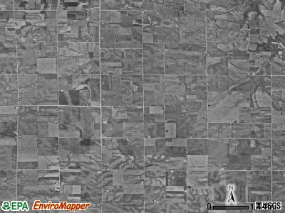 Smithfield township, Iowa satellite photo by USGS