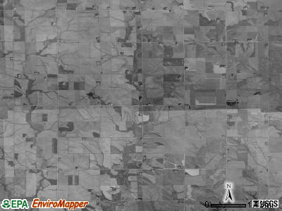 Rock township, Iowa satellite photo by USGS