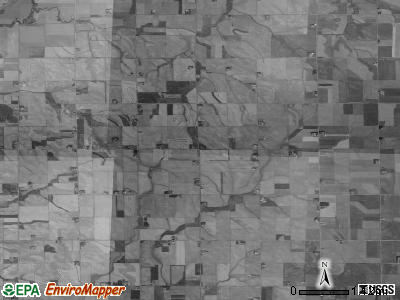 Stanton township, Iowa satellite photo by USGS