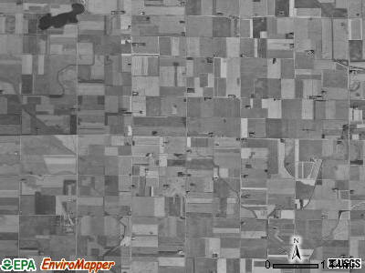 Dover township, Iowa satellite photo by USGS