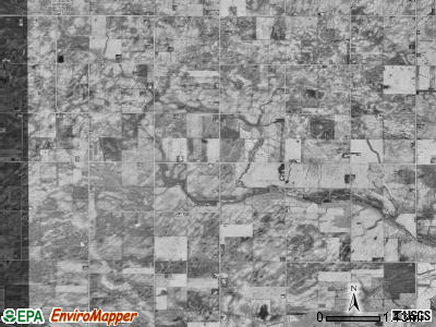 Hamilton township, Iowa satellite photo by USGS