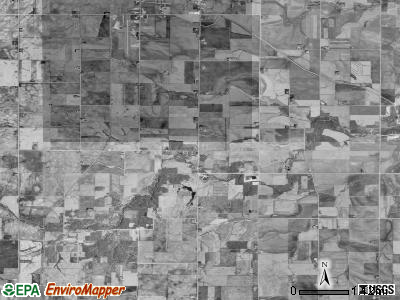 Reeve township, Iowa satellite photo by USGS