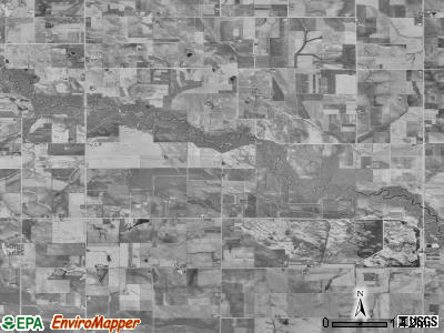Ripley township, Iowa satellite photo by USGS