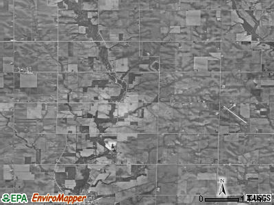 Oran township, Iowa satellite photo by USGS