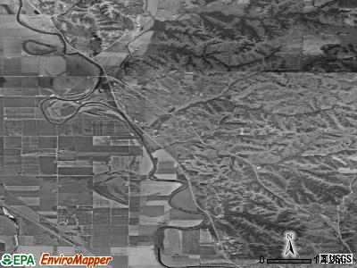 Hancock township, Iowa satellite photo by USGS