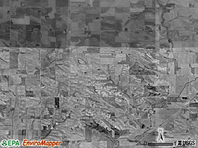 Elkhorn township, Iowa satellite photo by USGS
