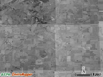 Silver township, Iowa satellite photo by USGS