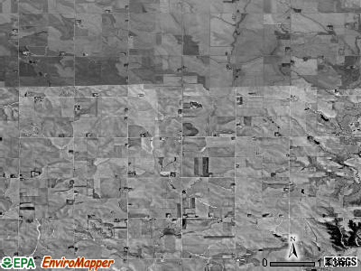 Grand Meadow township, Iowa satellite photo by USGS