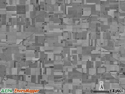 Lizard township, Iowa satellite photo by USGS