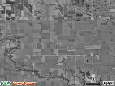 Jackson township, Iowa satellite photo by USGS