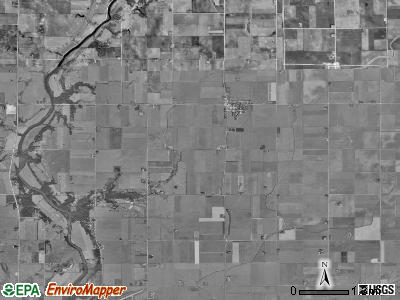 Badger township, Iowa satellite photo by USGS