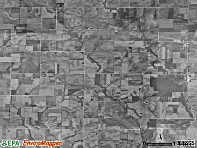 Buffalo township, Iowa satellite photo by USGS