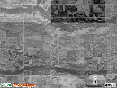 Beaver township, Iowa satellite photo by USGS