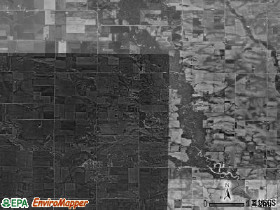 Lester township, Iowa satellite photo by USGS