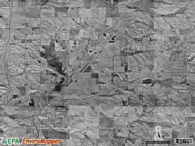 Arlington township, Iowa satellite photo by USGS
