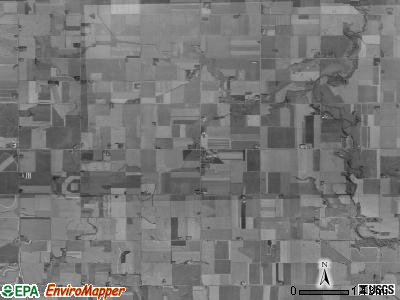 Delaware township, Iowa satellite photo by USGS