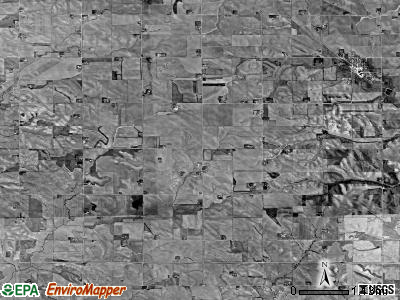 Rutland township, Iowa satellite photo by USGS