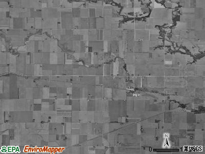 Johnson township, Iowa satellite photo by USGS