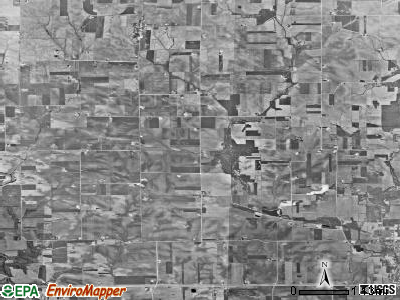 Bremen township, Iowa satellite photo by USGS