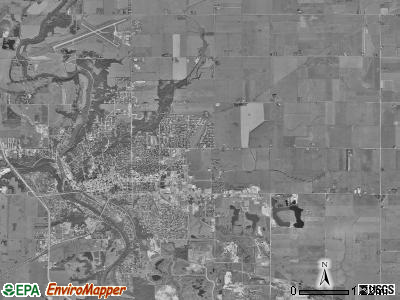 Cooper township, Iowa satellite photo by USGS