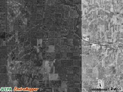 Alden township, Iowa satellite photo by USGS