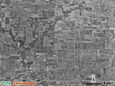 Delaware township, Iowa satellite photo by USGS