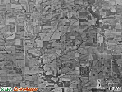 Byron township, Iowa satellite photo by USGS
