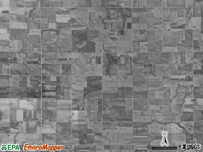 Beaver township, Iowa satellite photo by USGS