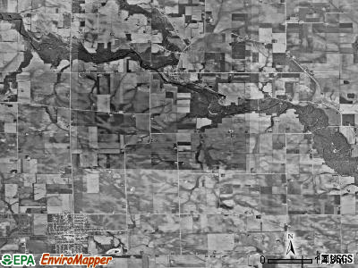Perry township, Iowa satellite photo by USGS
