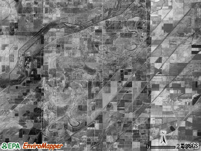 Little River township, Arkansas satellite photo by USGS