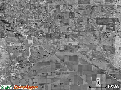 Woodbury township, Iowa satellite photo by USGS