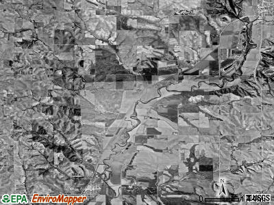 Kedron township, Iowa satellite photo by USGS