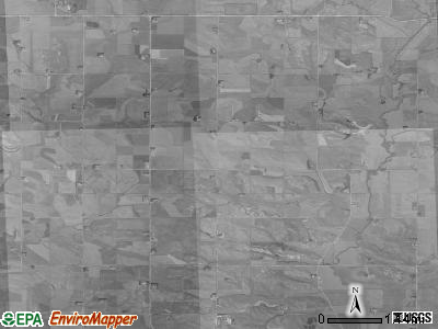 Logan township, Iowa satellite photo by USGS