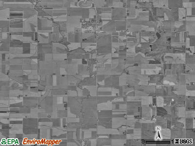 Boyer Valley township, Iowa satellite photo by USGS