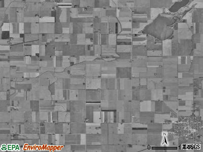 Twin Lakes township, Iowa satellite photo by USGS