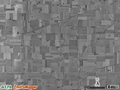 Greenfield township, Iowa satellite photo by USGS