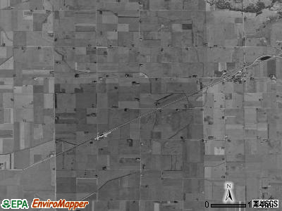 Fulton township, Iowa satellite photo by USGS