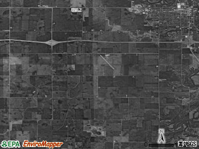 Freedom township, Iowa satellite photo by USGS