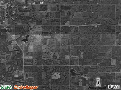 Independence township, Iowa satellite photo by USGS