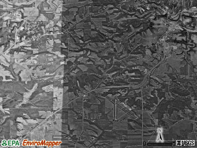 Table Mound township, Iowa satellite photo by USGS