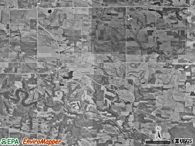Delhi township, Iowa satellite photo by USGS