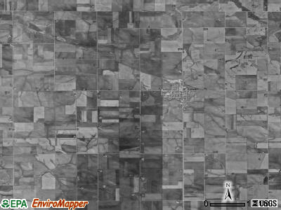 Shiloh township, Iowa satellite photo by USGS