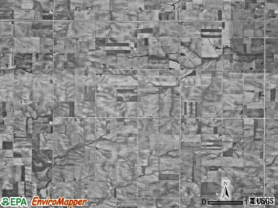 Black Hawk township, Iowa satellite photo by USGS