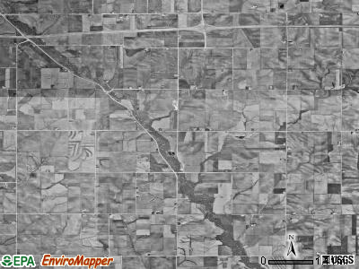 Middlefield township, Iowa satellite photo by USGS