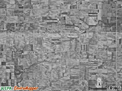 Prairie township, Iowa satellite photo by USGS