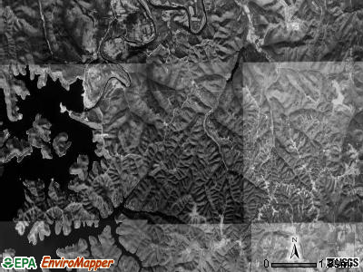 Cedar township, Arkansas satellite photo by USGS