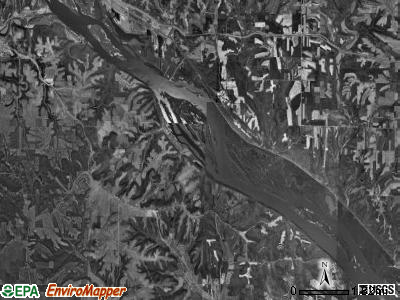 Mosalem township, Iowa satellite photo by USGS
